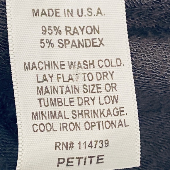 FLAX Gray 2 Button Stretch Knit Longline Cardigan Jacket Sz S - Picture 6 of 6